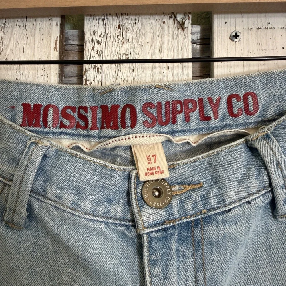 Mossimo Supply Co Bootcut Jeans Women 7 Low Rise Y2K Light Wash 31x32 - Picture 2 of 11